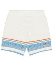 CASABLANCA - Faux Crochet Shorts - Lyst