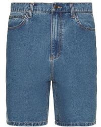 Rhythm - Shorts Denim Turnback En Color Azul Talla En - Lyst