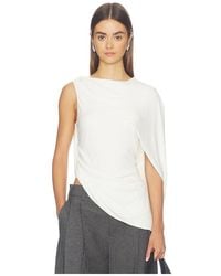 Alexander Wang - Asymmetric Draped Twisted Top - Lyst