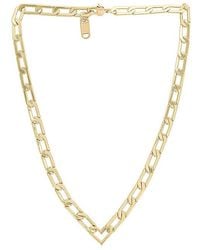 Jenny Bird Heart Chain Necklace - Metallic