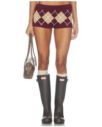 Lovers + Friends - Lunaria Argyle Short - Lyst