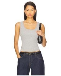 DONNI. - Vintage Rib Lace Tank Top - Lyst