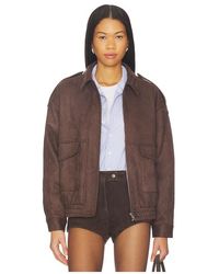 Elodie the Label - Elio Faux Suede Jacket - Lyst