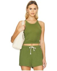 PERFECTWHITETEE - Recycled Cotton Cropped Annie Tank Top - Lyst