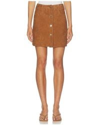 ALIGNE - Clemmie Suede Skirt - Lyst