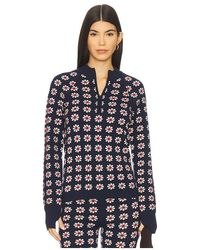 The Great - Cremallera De Cuarto De Merino En Color Azul Marino Talla (También En M, S, Xl, Xs) - Lyst