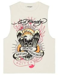 Ed Hardy - Eagle Cutoff Tee - Lyst