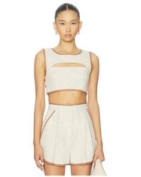 Matthew Bruch - Bound Cutout Crop Top - Lyst