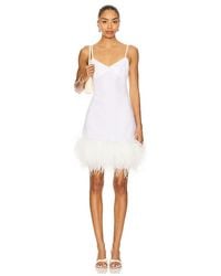 Milkwhite - X Revolve Mini Dress With Feathers - Lyst