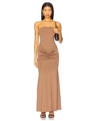 superdown - Vestido Alessie En Color Marrón Talla (También En M, S, Xl, Xs, Xxs) - Lyst