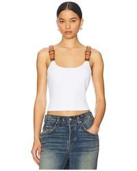 Monse - Leather Strap Tank Top - Lyst