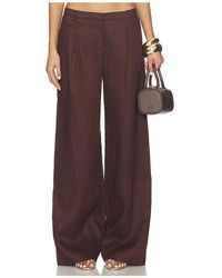 Bardot - Geordy Hipster Linen Pant - Lyst