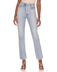 Agolde - Riley High Rise Straight Crop. Size 24, 25, 26, 27, 28, 29, 30, 31, 32, 33, 34. - Lyst