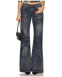 Jaded London Extreme Flare Jeans in Blue | Lyst UK