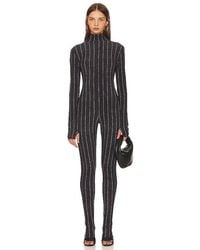 Norma Kamali - Long Sleeve Turtle Catsuit With Footie - Lyst