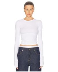 GRLFRND - Crew Neck Extra Long Sleeve Tee - Lyst