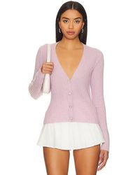 Autumn Cashmere - Rib V-neck Cardigan - Lyst