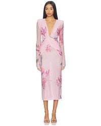 PATBO - Honey Flower Tulle Midi Dress - Lyst
