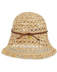 Ruslan Baginskiy - Anglerhut Cut Out Straw Bucket Hat - Lyst