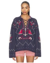 The Great - The Fisherman Laceup Pullover - Lyst