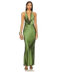 Runaway the Label - Posey Low Plunge Maxi Dress - Lyst