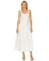 Nicholas - Makenna Drop Waist Corset Midi Dress - Lyst