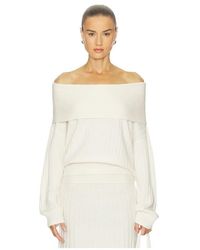 NAADAM - Premium Cashmino Ribbed Draped Top - Lyst