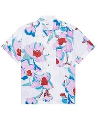 Obey - Acrylic Flower Woven Shirt - Lyst