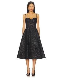 Nadine Merabi - Beaded Embellished Skater Midi Dress - Lyst