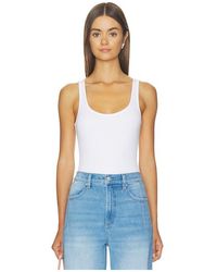 L'Agence - Nica Scoop Neck Tank Bodysuit - Lyst