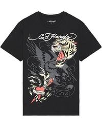 Ed Hardy - Tiger Eagle Tee - Lyst