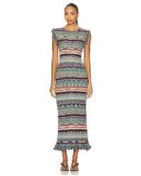 Ulla Johnson - Vestido Midi De Punto Sin Mangas Ajak En Color Azul Talla (También En M, S, Xl, Xs) - Lyst