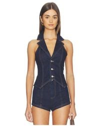 MORE TO COME - Eleshia Denim Vest - Lyst