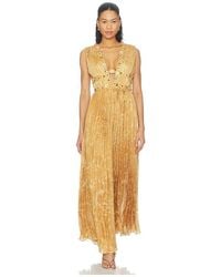 La Fuori - Honeydew Draped Gown - Lyst