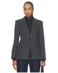 Jonathan Simkhai - Blazer Con Detalles De Punto Auden En Color Charcoal Talla (También En 10, 2, 4, 6, 8) - Lyst