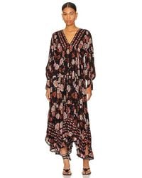 Free People - ROBE MAXI ROWS OF ROSES - Lyst