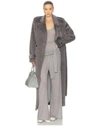 Helsa - Faux Fur Long Trench - Lyst