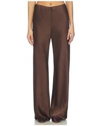 Vince - High Waist Fluid Satin Bias Pant - Lyst