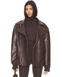 Norma Kamali - Oversized Moto Jacket - Lyst