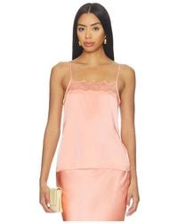 SABLYN - Haya Lace Trim Square Neck Cami - Lyst