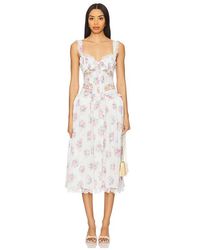 For Love & Lemons - Doily Bouquet Midi Dress - Lyst