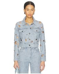 Alice + Olivia - Chloe Denim Jacket - Lyst