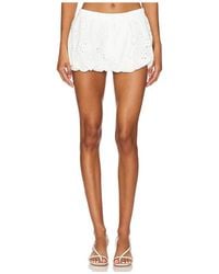 Jaded London Check Boxer Puffball Skirt in White | Lyst