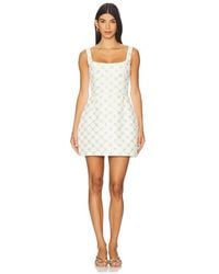 Nadine Merabi - Minikleid Square Neck Tulip - Lyst