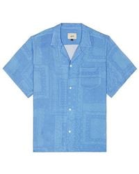 Bather - Cornflower Tonal Bandana Camp Shirt - Lyst