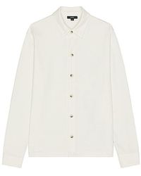 Vince - Twill Knit Button Down Shirt - Lyst