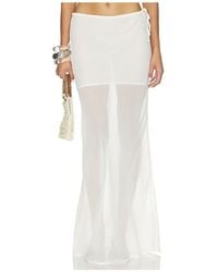 SNDY'S - Tamara Sheer Maxi Skirt - Lyst