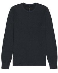 Rag & Bone - Jersey En Color Azul Talla (También En M, S, Xl/1X) - Lyst