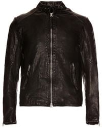 AllSaints Cora Leather Jacket - Schwarz