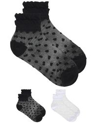 Stems - Pippa Ruffle Dot Socks Pack Of 2 - Lyst